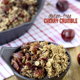 Gluten-Free Cherry Crumble