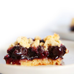 Gluten Free Cherry Pie Bars with a Crumb Topping