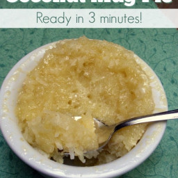 Gluten-Free Coconut Mug Pie Recipe in Just 3 Minutes