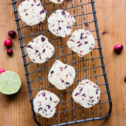 Gluten-Free Cranberry Lime Cornmeal Cookies