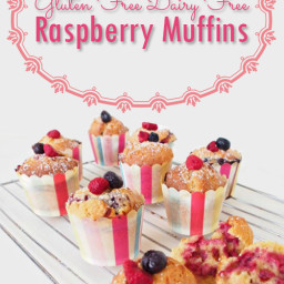 Gluten Free Dairy Free Raspberry Muffins