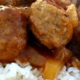 Gluten Free Dairy Free Sweet and Sour Meatballs