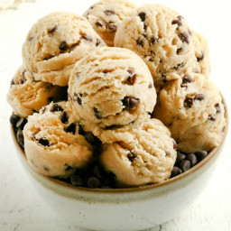 Gluten-Free Edible Cookie Dough {Dairy-Free & Vegan Option}