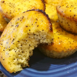 Gluten-free Keto Lemon Poppyseed Muffins
