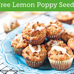 Gluten Free Maca Lemon Poppy Seed Muffins