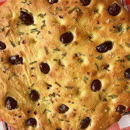 Gluten Free Olive and Rosemary Focaccia