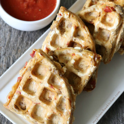 Gluten-free Pizza Waffles {dairy-free and top 8 free too}
