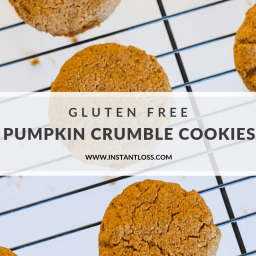 Gluten Free Pumpkin Crumble Cookies