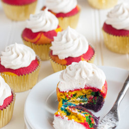 Gluten Free Rainbow Cupcakes