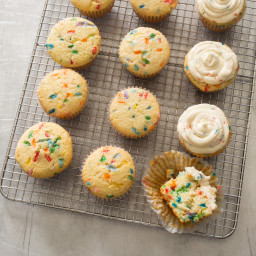 Gluten-Free Rainbow Sprinkle Cupcakes