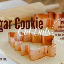 Gluten Free Sugar Cookie Cut-Outs :: Plus Natural Decorating Ideas and Tips