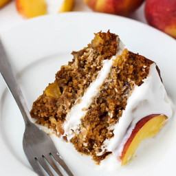 Gluten-Free Vanilla Peach Cake