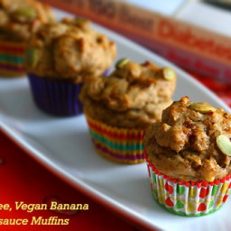 Gluten-Free Vegan Banana Applesauce Muffins Recipe