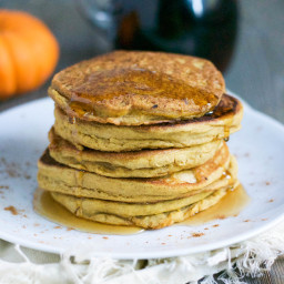 Gluten-Free Vegan Pumpkin Spice Pancakes