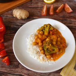 gluténmentes és vegán csicseriborsó curry, a villámgyors ebéd