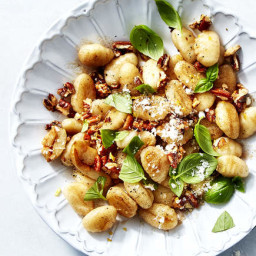 Gnocchi With Brown Butter, Pecans, and Basil