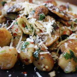 Gnocchi with Mushrooms and Artichokes