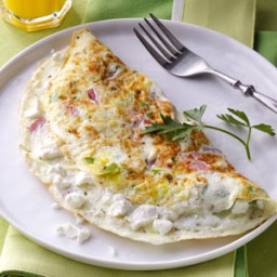 Goat Cheese and Ham Omelet Recipe