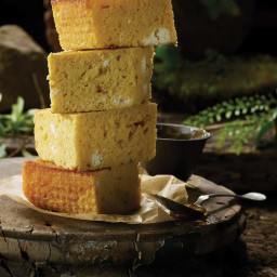 Goat Cheese and Honey Cornbread Squares