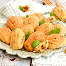 Goat Cheese and Sun-Dried Tomato Madeleines