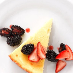 Goat Cheese Cake with Mixed Berries