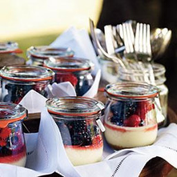 Goat Cheese Cheesecakes with Summer Berries