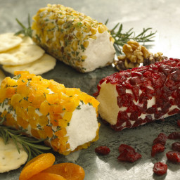 Goat Cheese Log Rolled in Dried Apricot & Rosemary