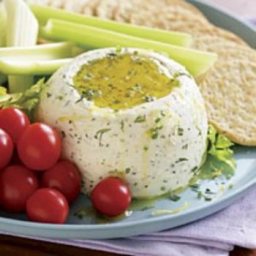 Goat Cheese Spread with Herbs and Olive Oil