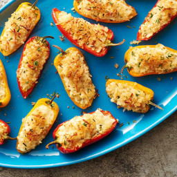 Goat Cheese-Stuffed Sweet Pepper Poppers
