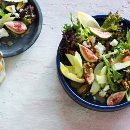 Goat’s cheese, date and fig salad