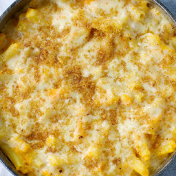 Golden Macaroni and Cheese with Butternut Squash Puree