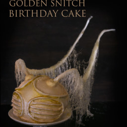 Golden Snitch birthday cake