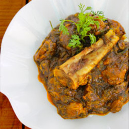 Gongura mutton curry-Kenaf leaves mutton curry recipe