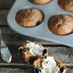 Good Morning Healthy Blueberry Zucchini Muffins
