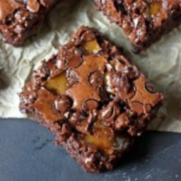 Gooey and Chewy Toffee Brownies