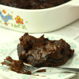 Gooey Chocolate Pudding Cake (Vegan/Gluten Free/Low Calorie)
