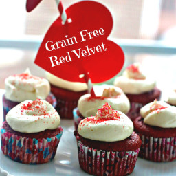 Grain Free Red Velvet Cupcakes, Healthy Sugar Free