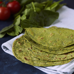 Grain-free Spinach Tortillas {Paleo, Vegan, Nut-free}