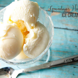 Grandma's Homemade Vanilla Ice Cream