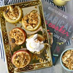 Granola Baked Apples {The Magical Slow Cooker Cookbook Review!}