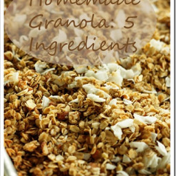 Granola: Only 5 Ingredients!