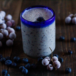 Grape and Blueberry Protein Smoothie