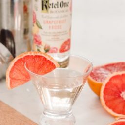 Grapefruit Rose Elderflower Martini