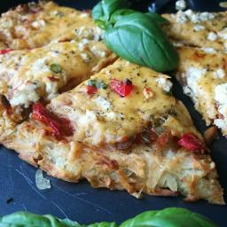 Grated Potato Crust Pizza ⋆ The Gardening Foodie
