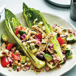 Greek Chicken Salad Wedges Recipe