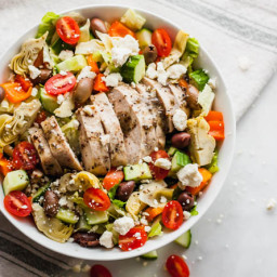 Greek Chicken Salad with Homemade Vinaigrette