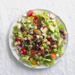 Greek Chopped Salad with Feta and Olives