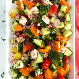 Greek Cucumber Salad Recipe with Feta