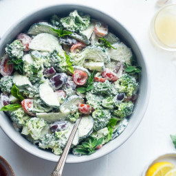 Greek Healthy Broccoli Salad