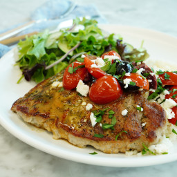 Greek-Inspired Seared Pork Chops